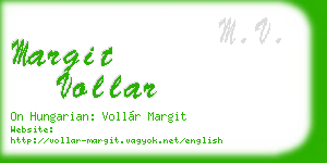 margit vollar business card